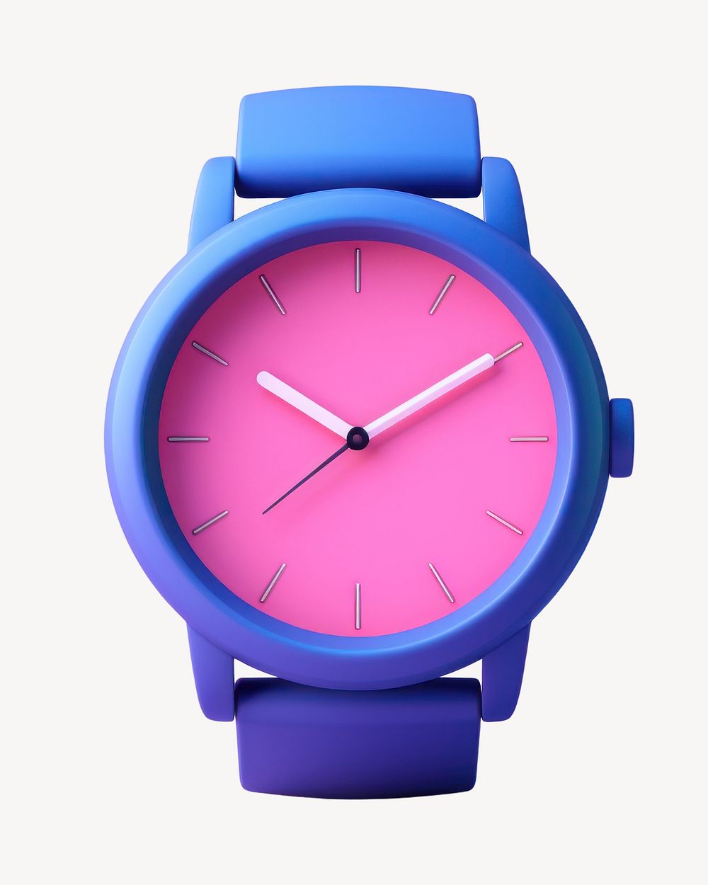 Wristwatch accuracy magenta number. AI generated Image by rawpixel.
