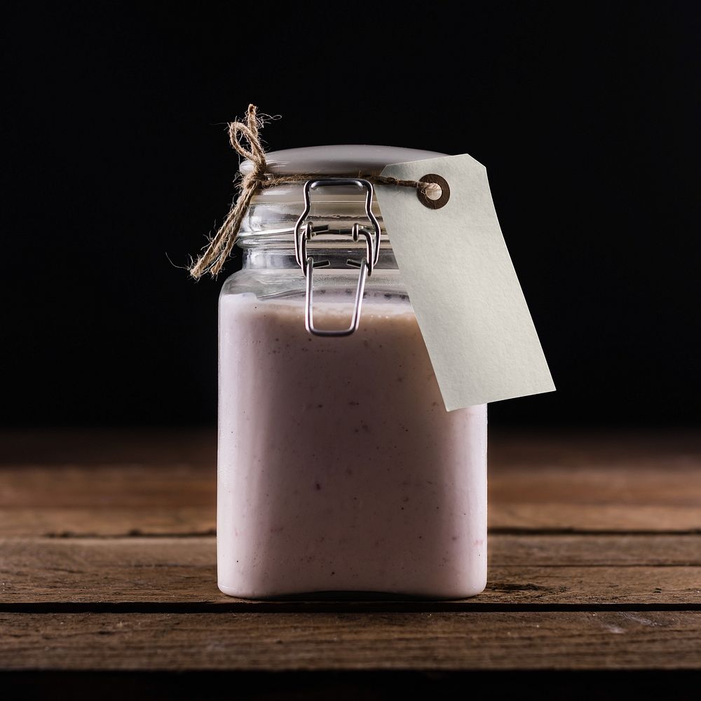 Smoothie in mason jar