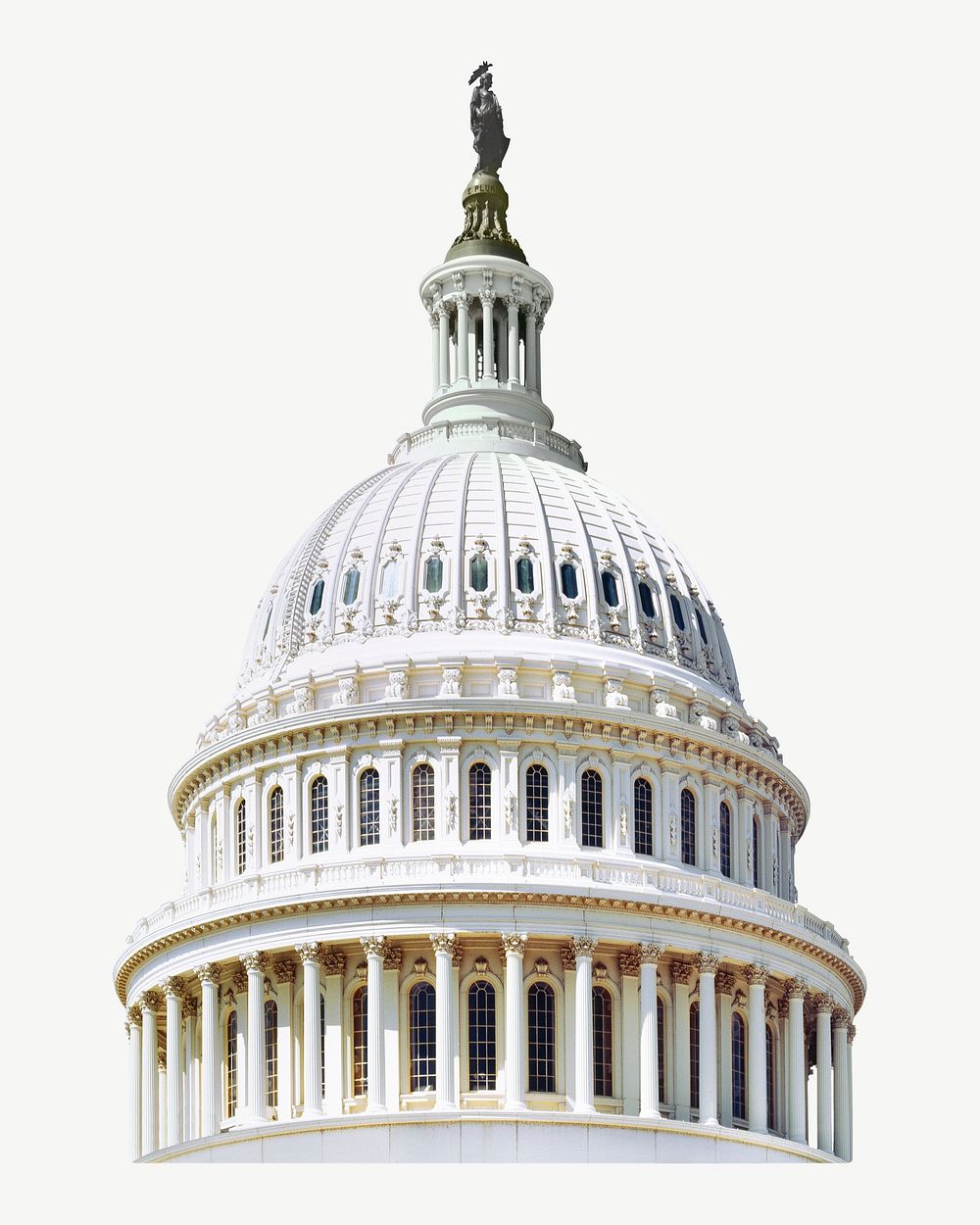 USA Capitol dome collage element psd