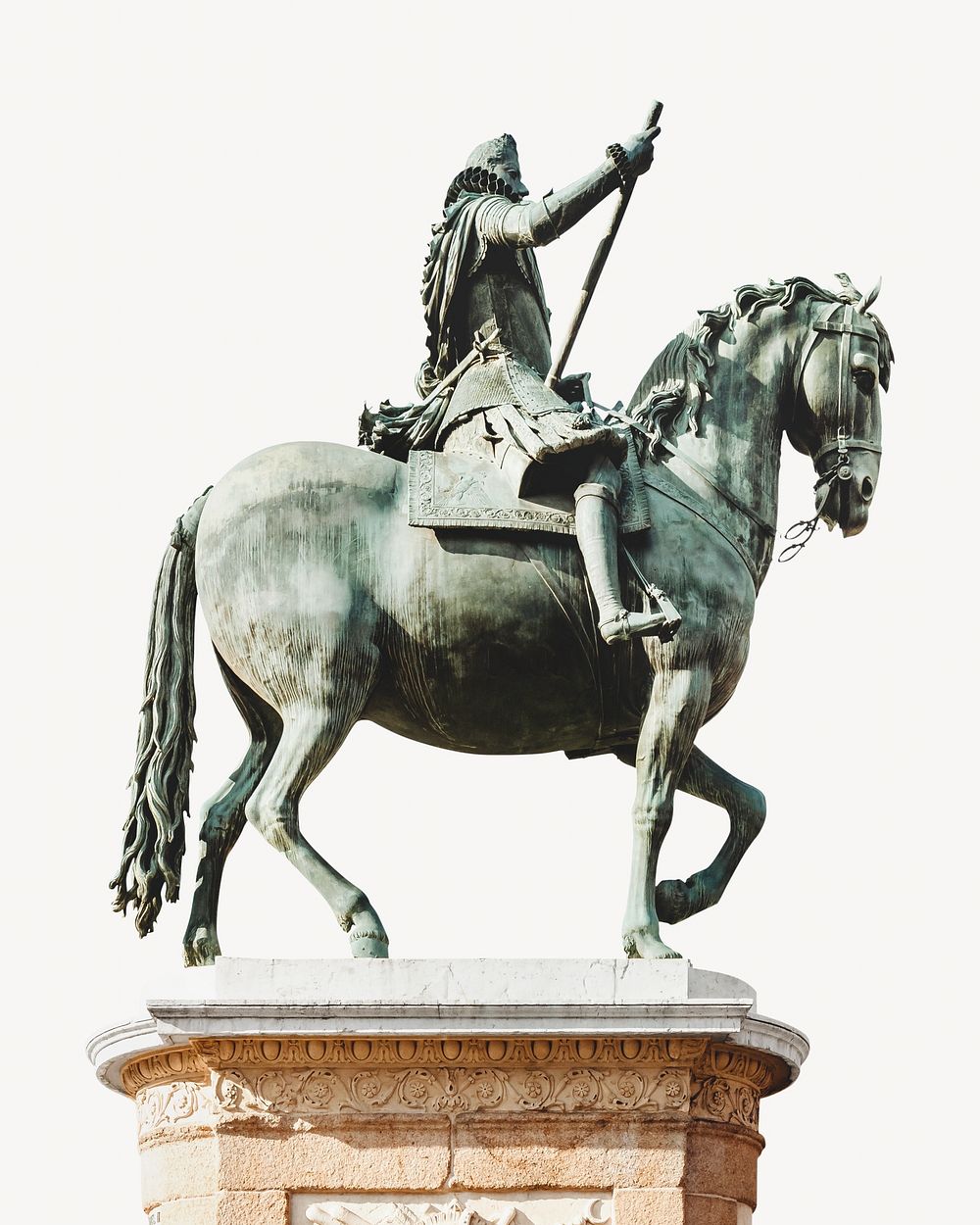 Spanish king statue in Plaza Mayor