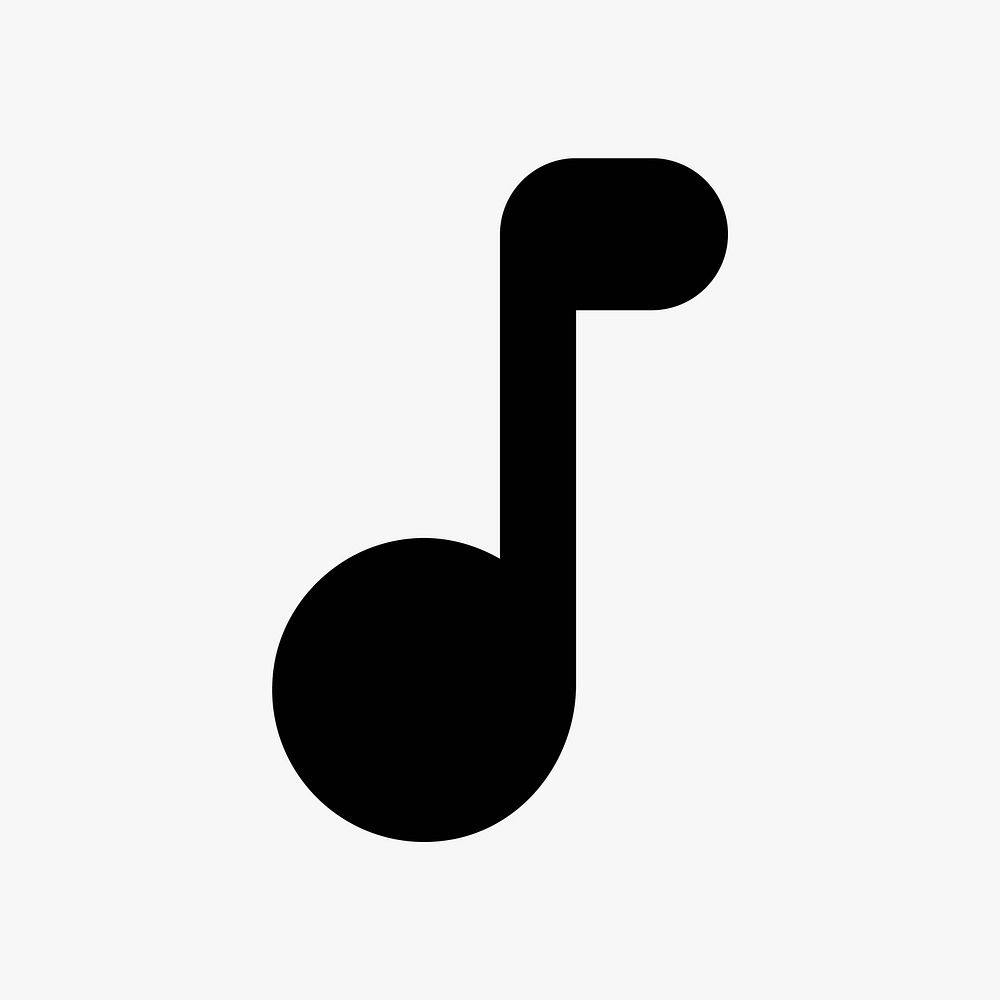 Musical note icon collage element vector