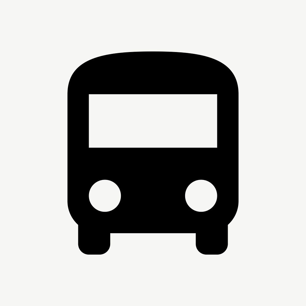 Bus  icon collage element psd