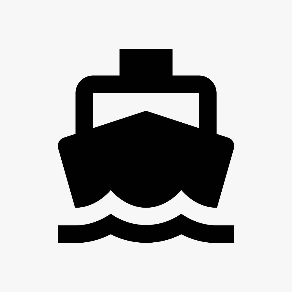 Boat  icon collage element vector