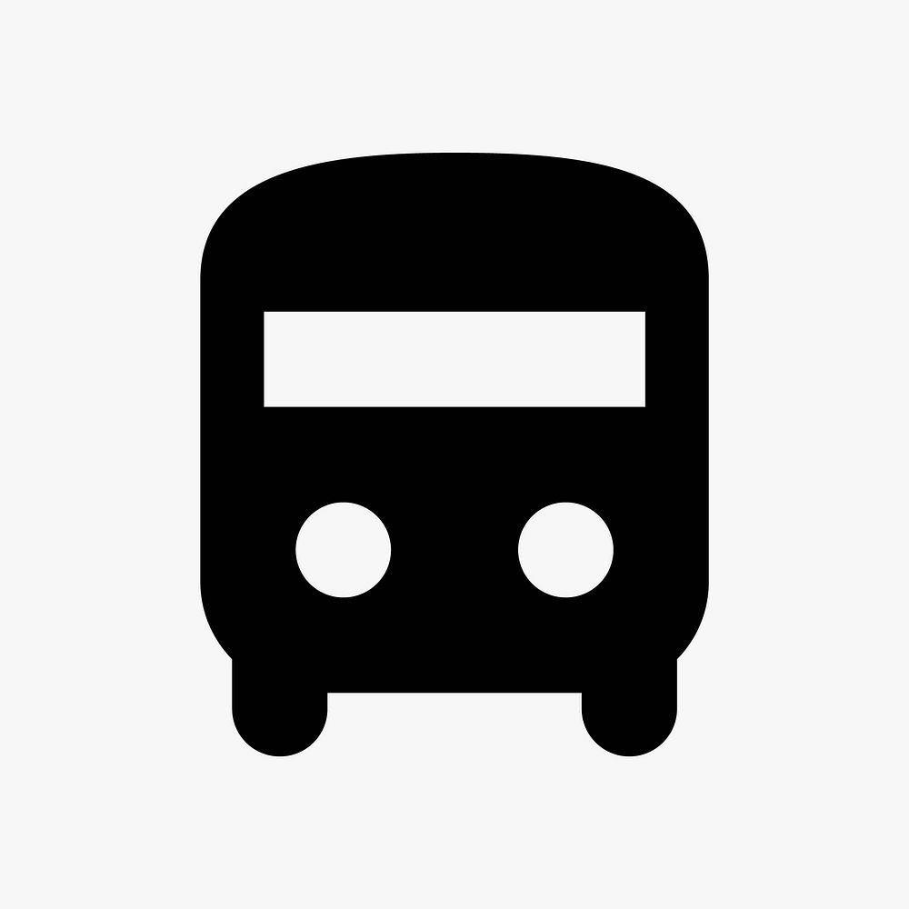 Black bus  icon collage element vector