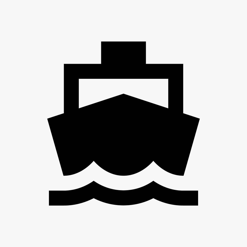 Boat  icon collage element vector