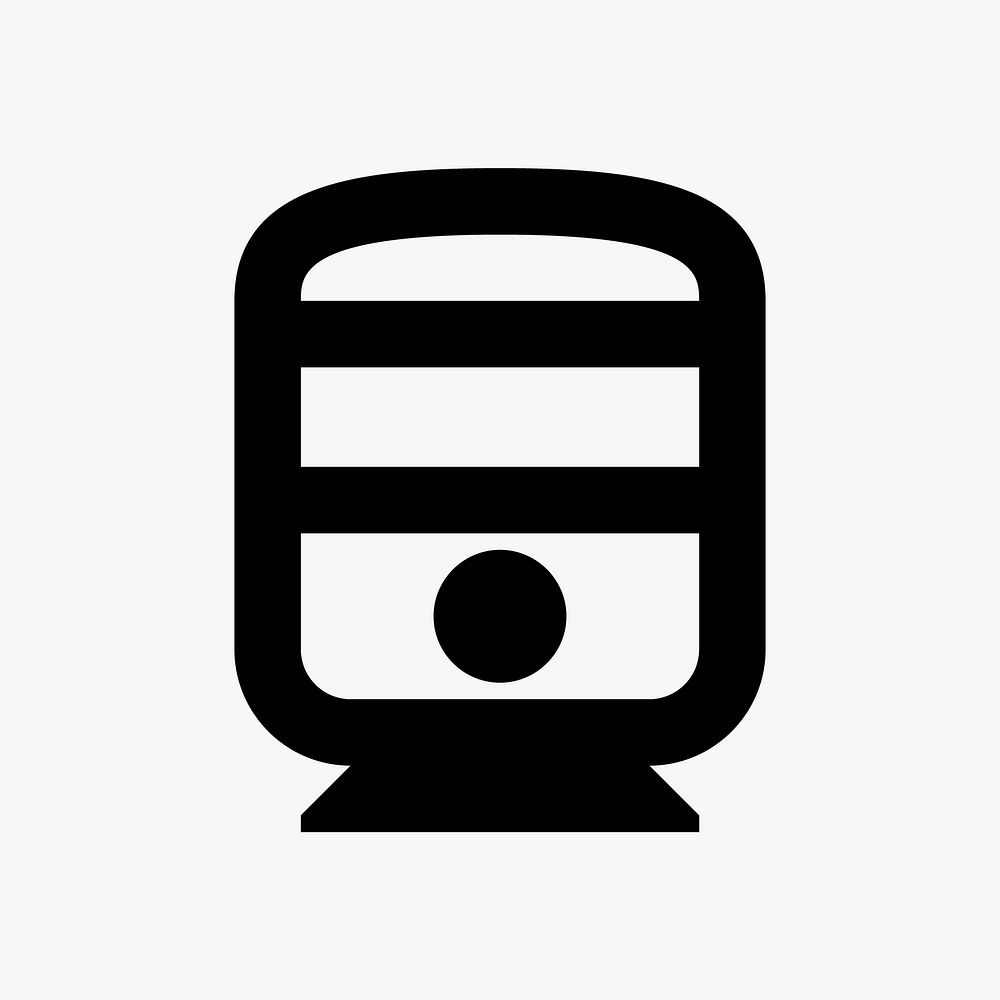 White train  icon collage element vector