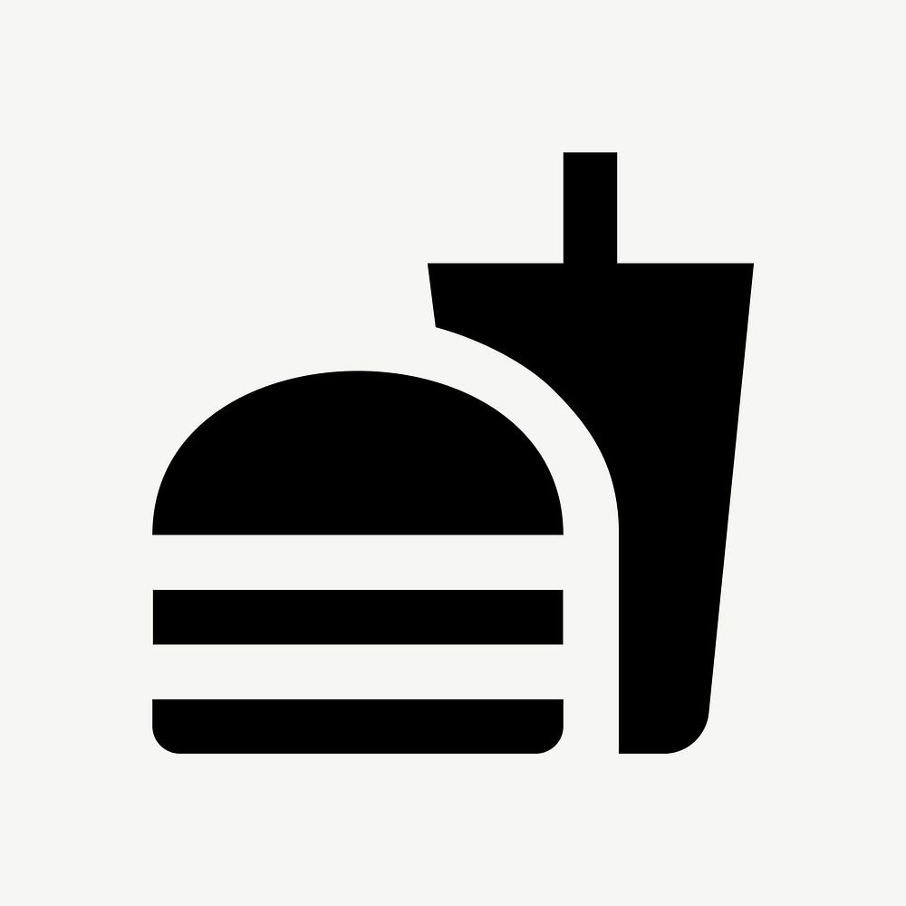 Junk food  icon collage element psd