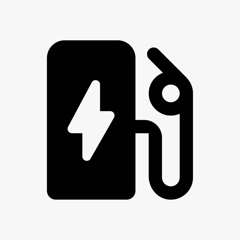 EV charger  icon collage element vector