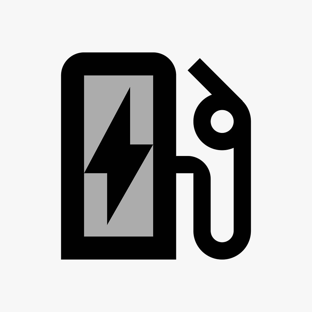 EV charger  icon collage element vector