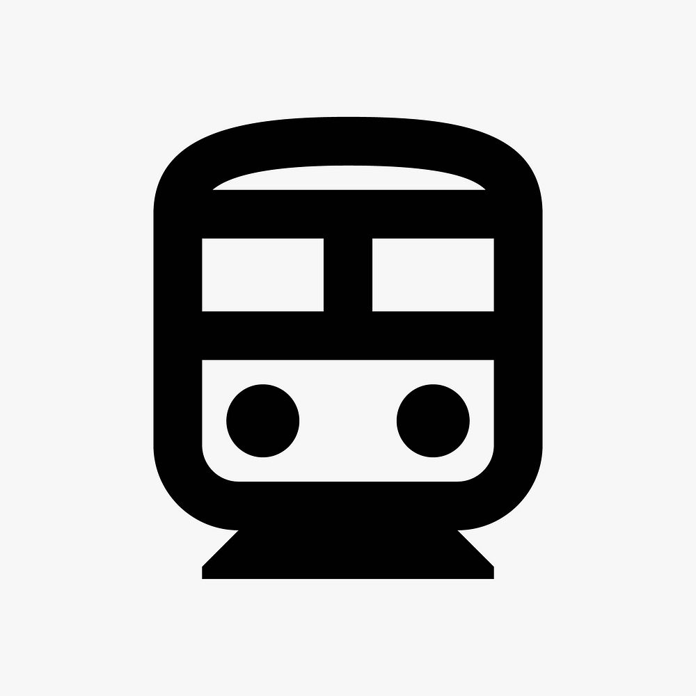 White train  icon collage element vector