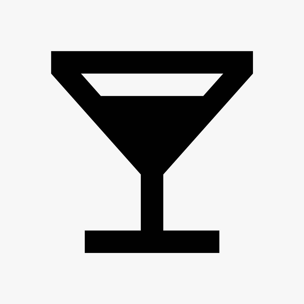 Dark cocktail  icon collage element vector