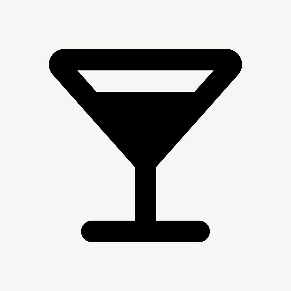 Cocktail  icon collage element psd