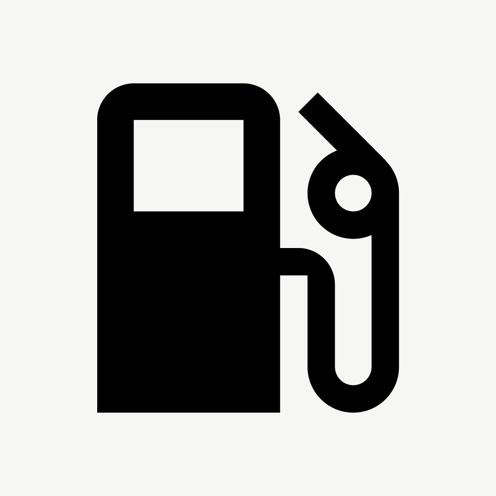 Gasoline pump  icon collage element psd