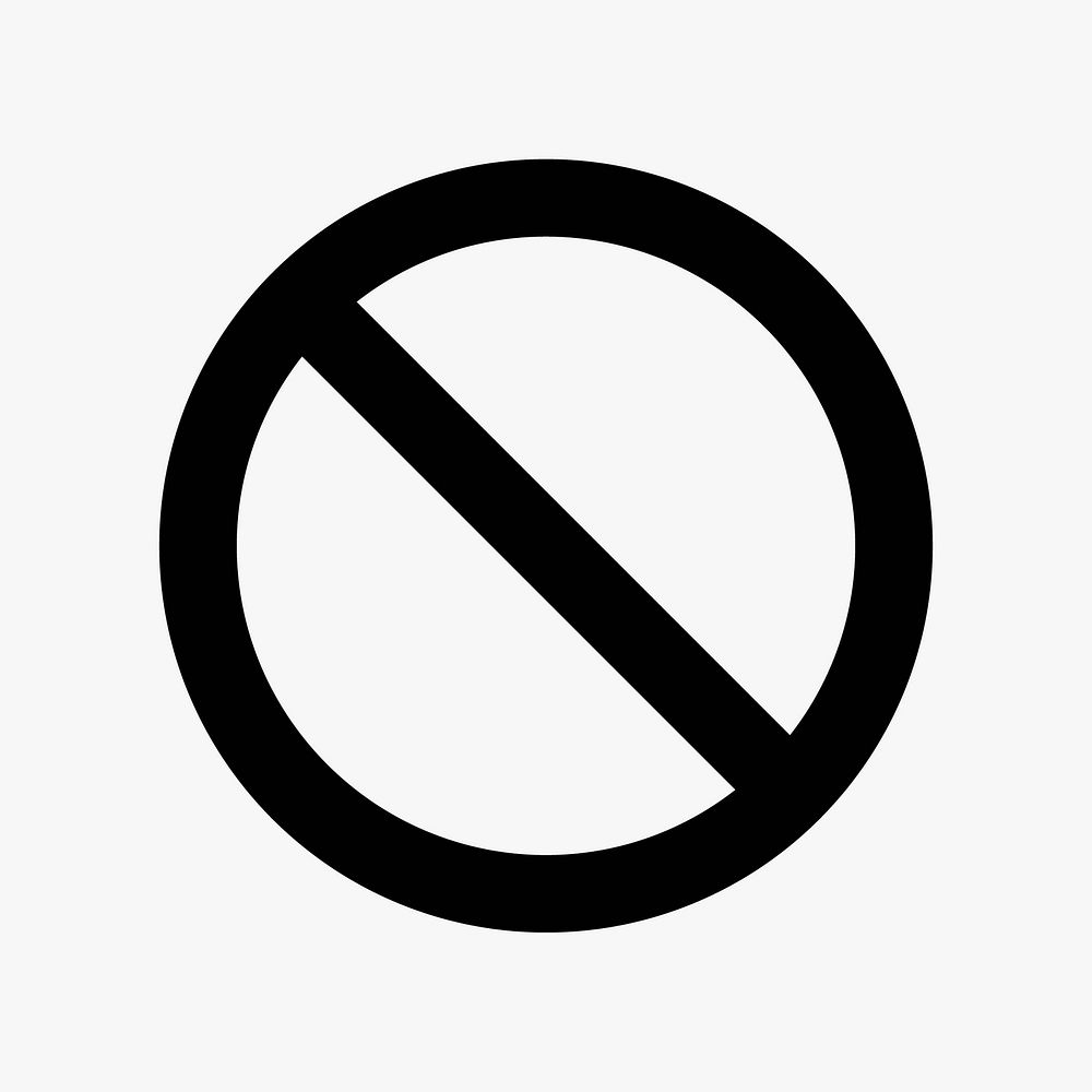 No entry  icon collage element vector