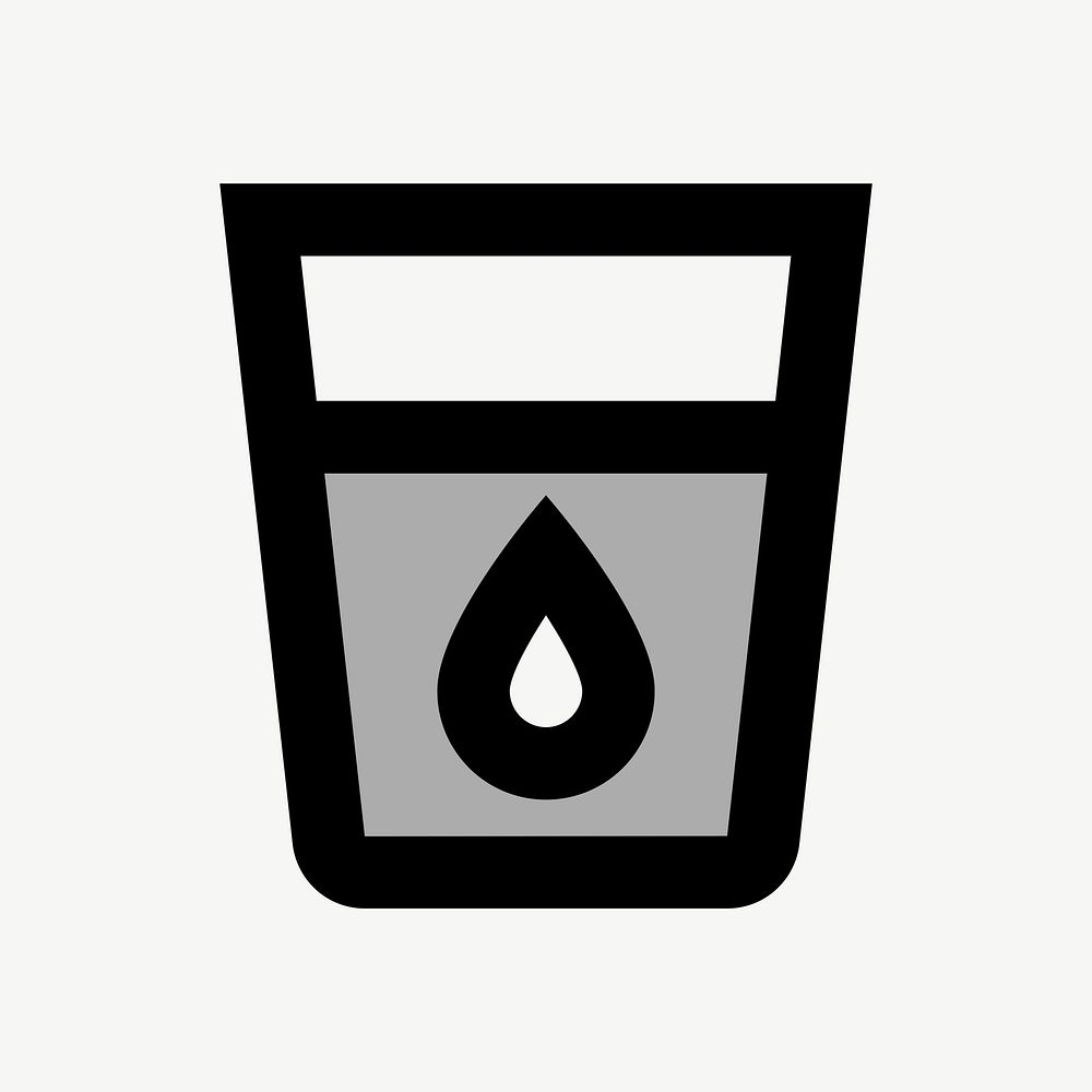 Water  icon collage element psd