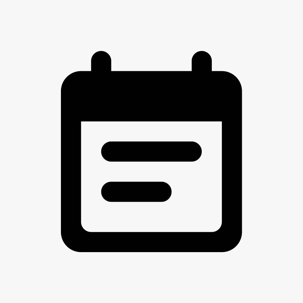 Note pad  icon collage element vector