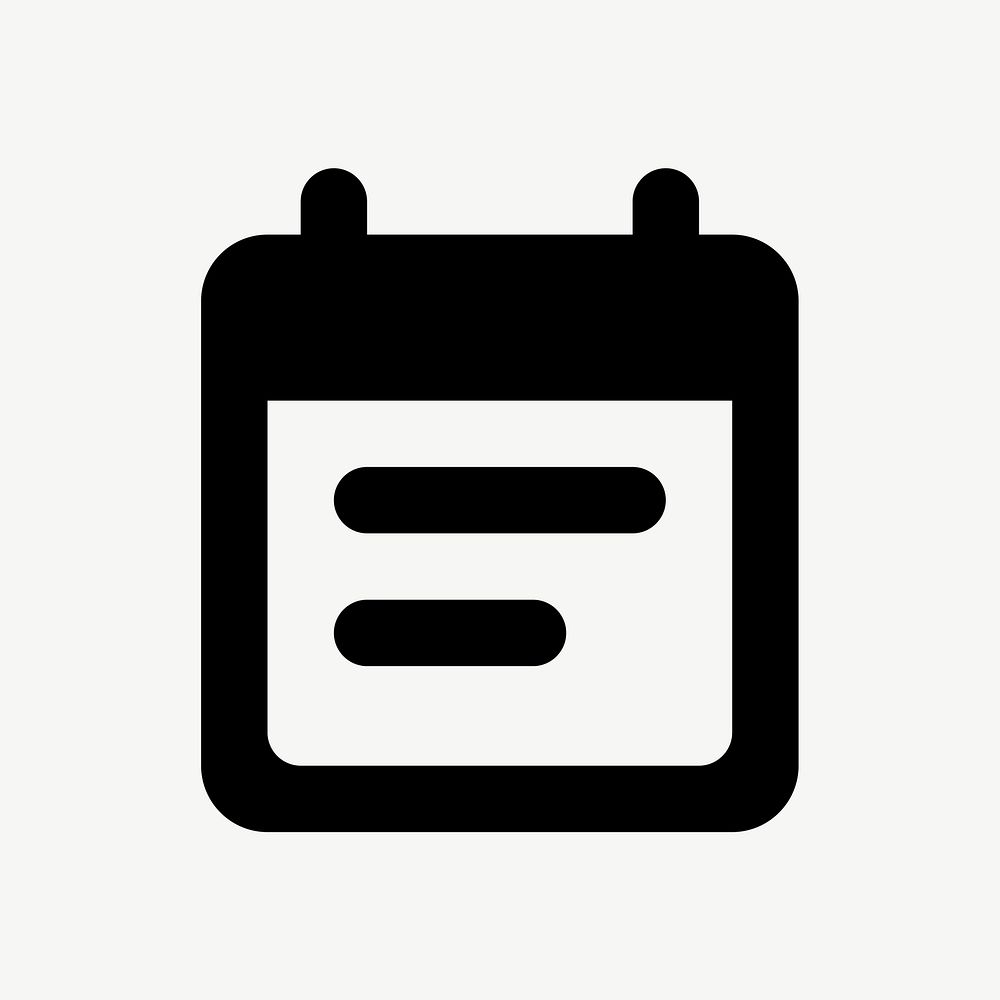 Note pad  icon collage element psd