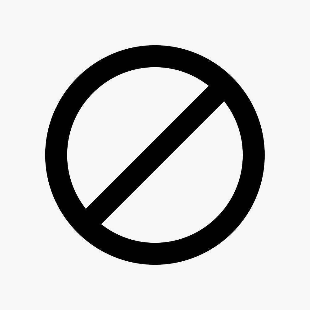 No entry  icon collage element vector