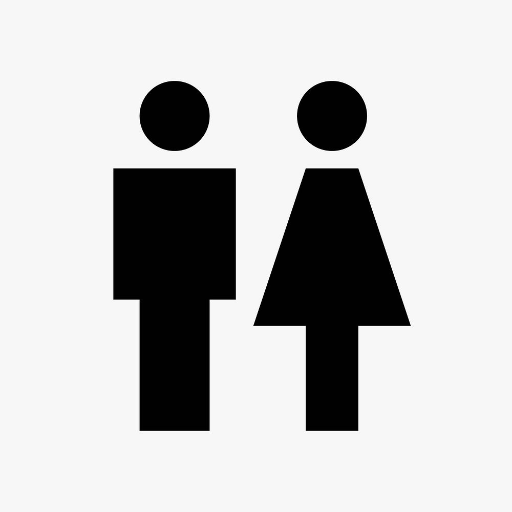 Gender neutral  icon collage element vector
