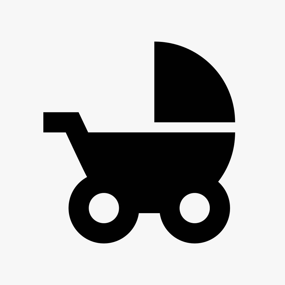 Baby carriage  icon collage element vector