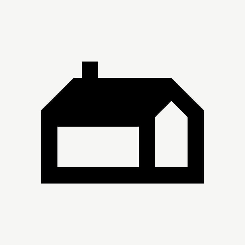 House  icon collage element psd