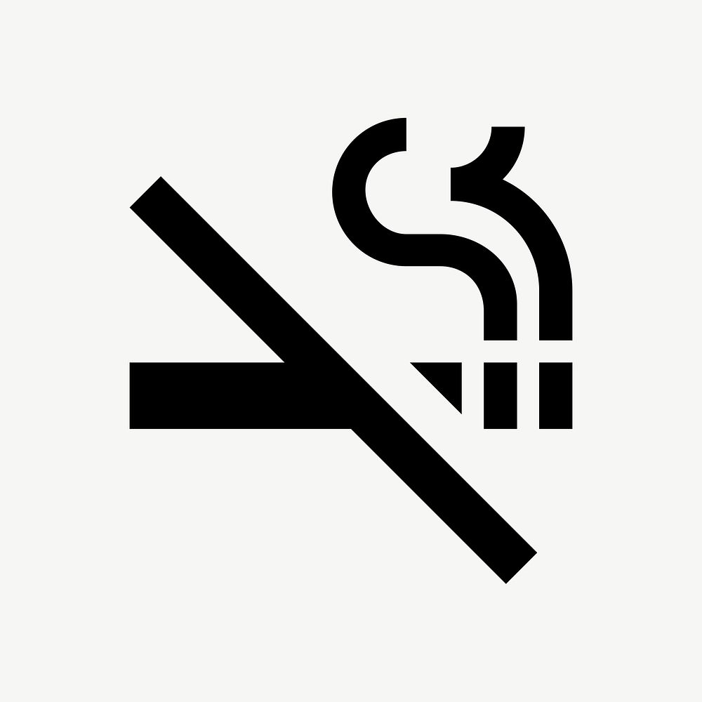 Anti smoking  icon collage element psd