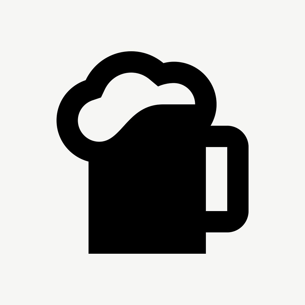 Beer  icon collage element psd