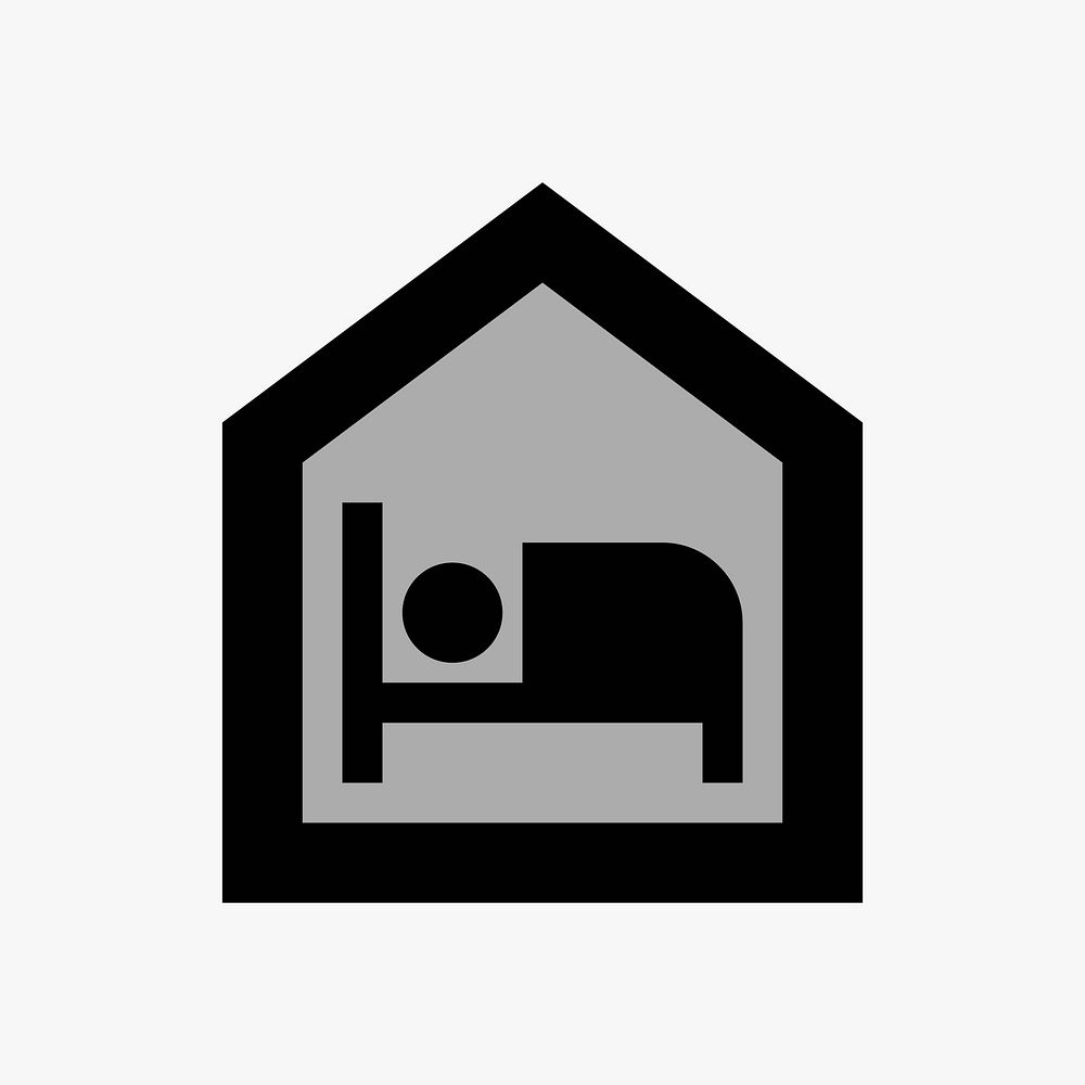 Single bed  icon collage element vector