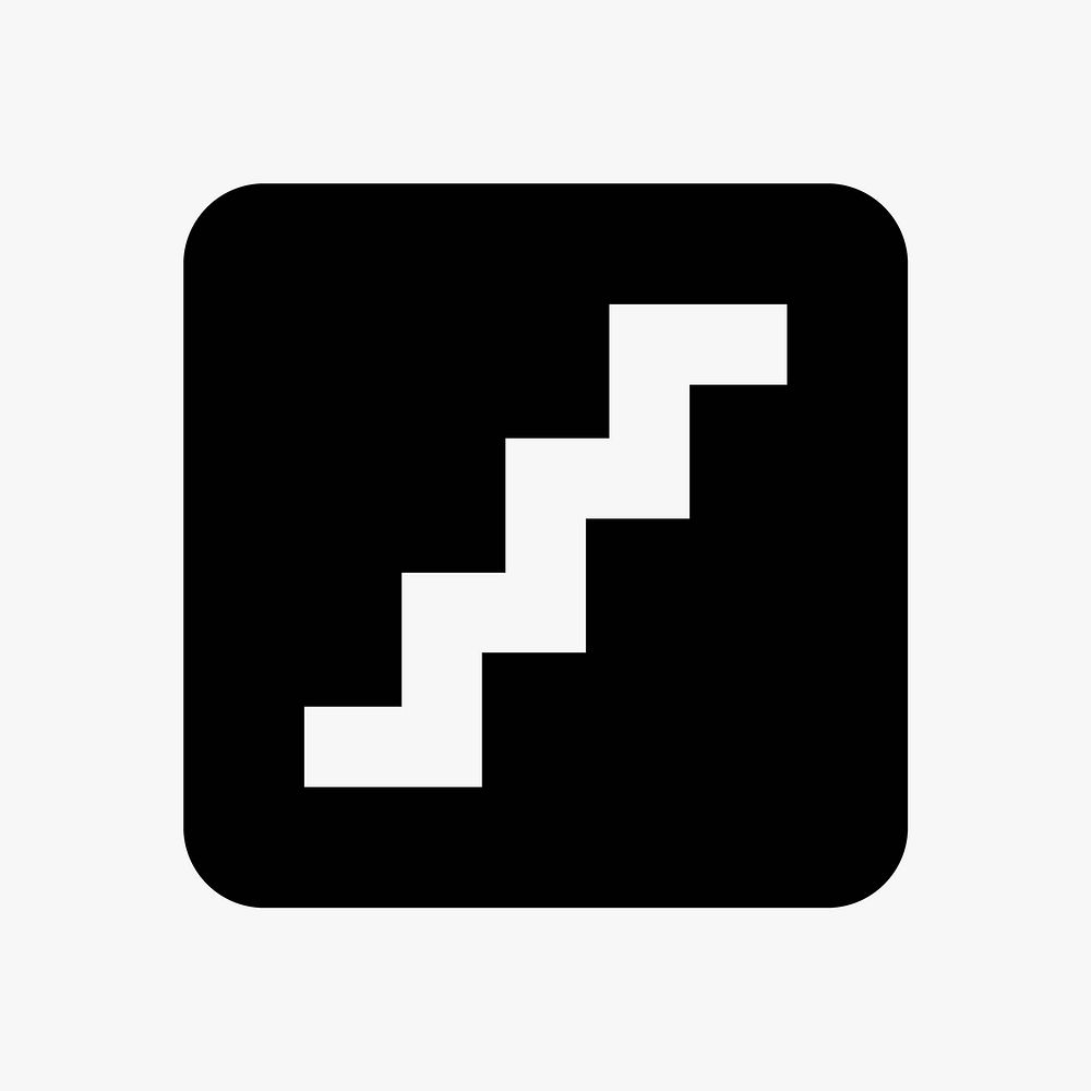 Stairs ahead  icon collage element vector