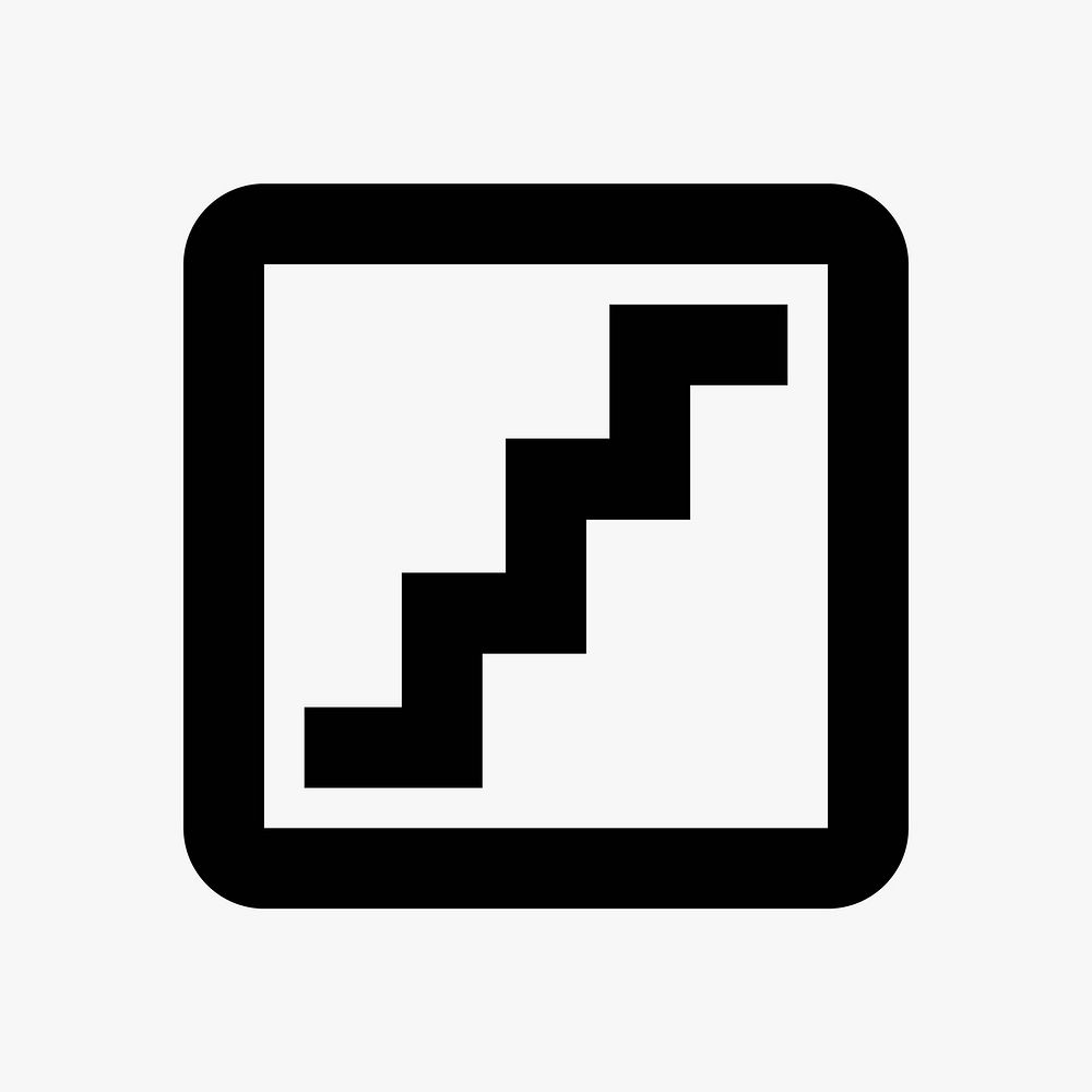 Stairs ahead  icon collage element vector