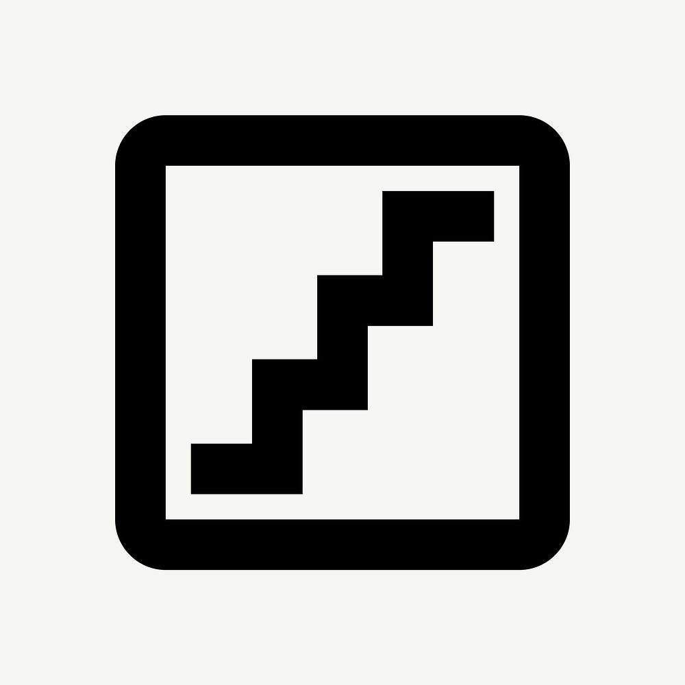Stairs ahead  icon collage element psd