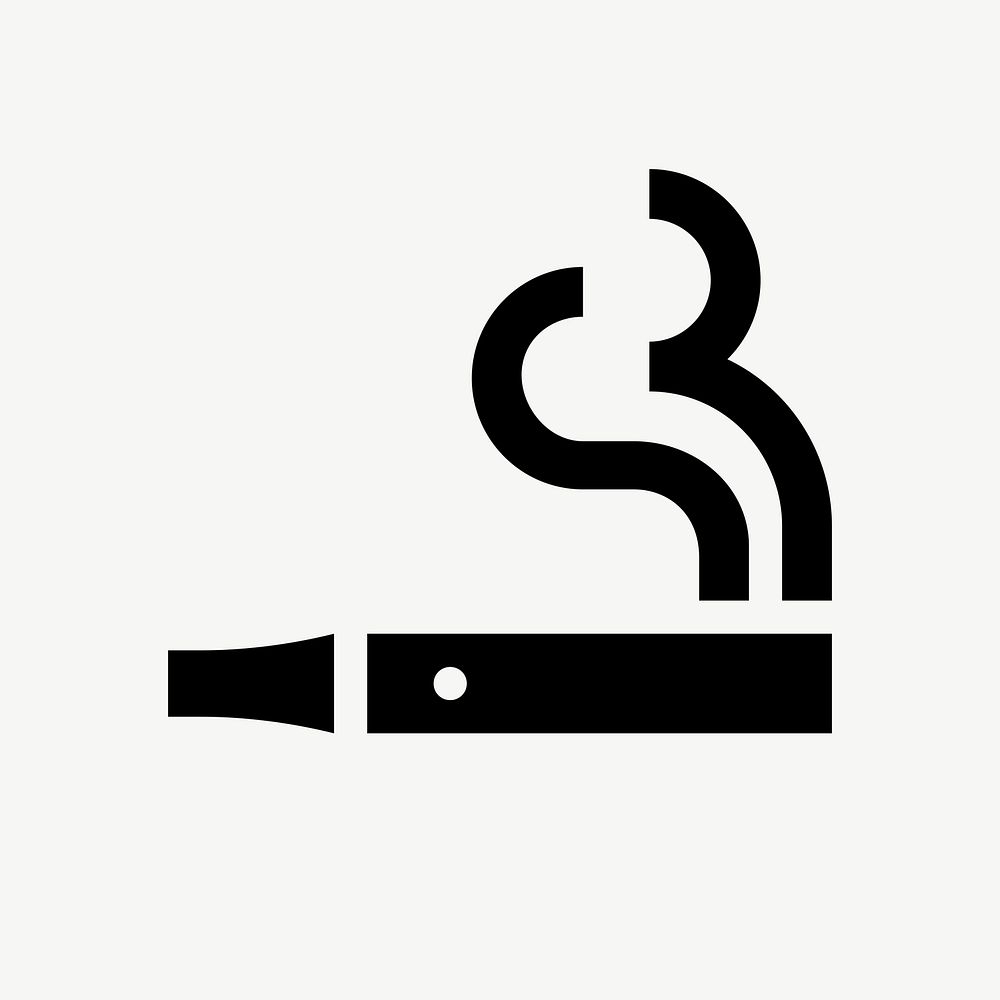 No vaping  icon collage element psd