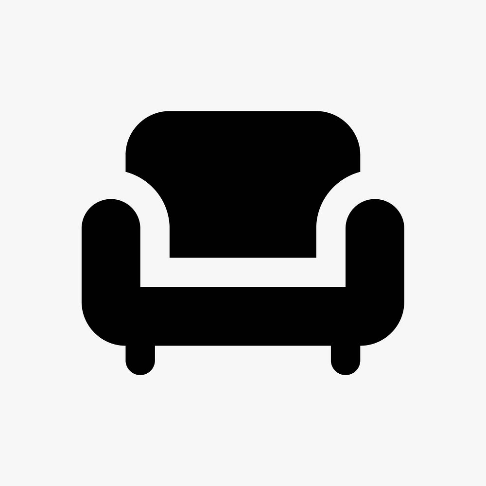Sofa seat  icon collage element vector