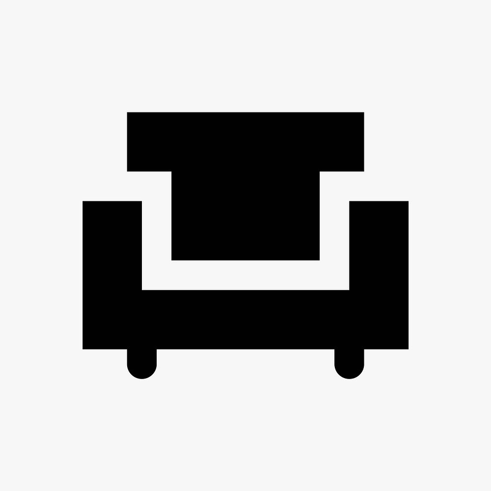 Sofa seat  icon collage element vector