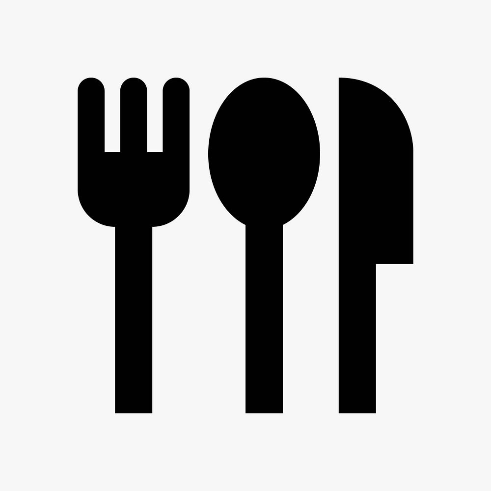 Cutlery available  icon collage element vector