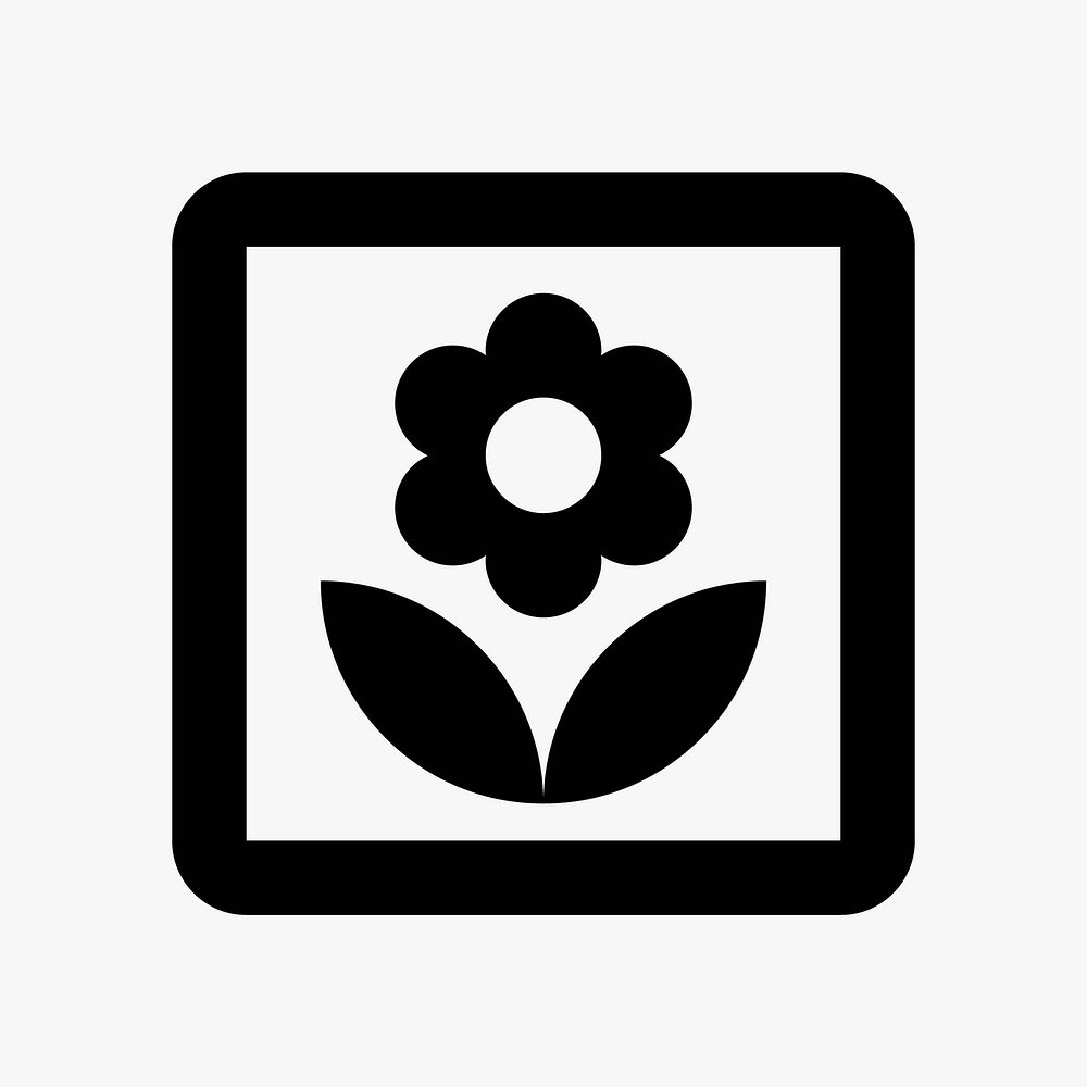 Flower  icon collage element vector