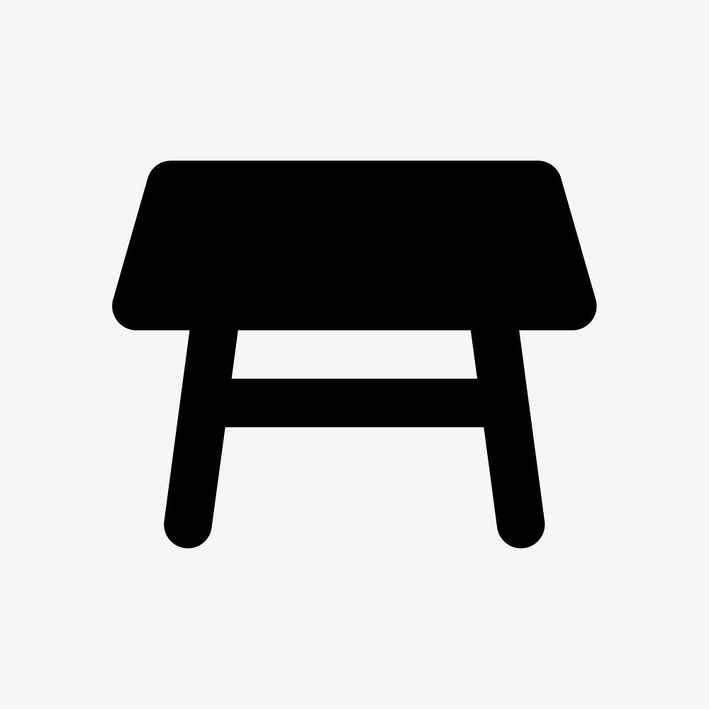 Square table  icon collage element psd
