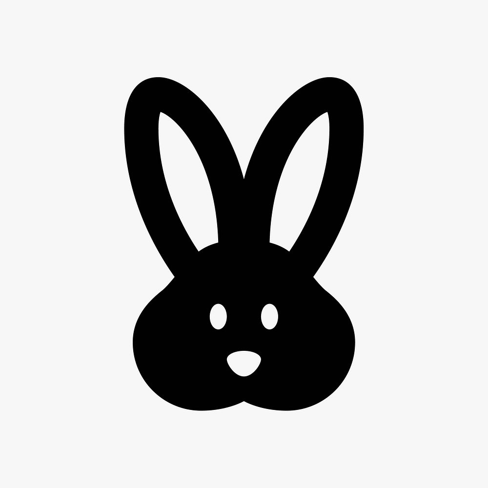 Rabbit  icon collage element vector