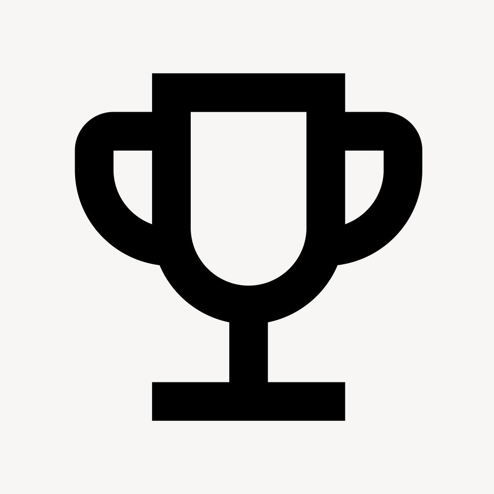 trophy flat icon vector