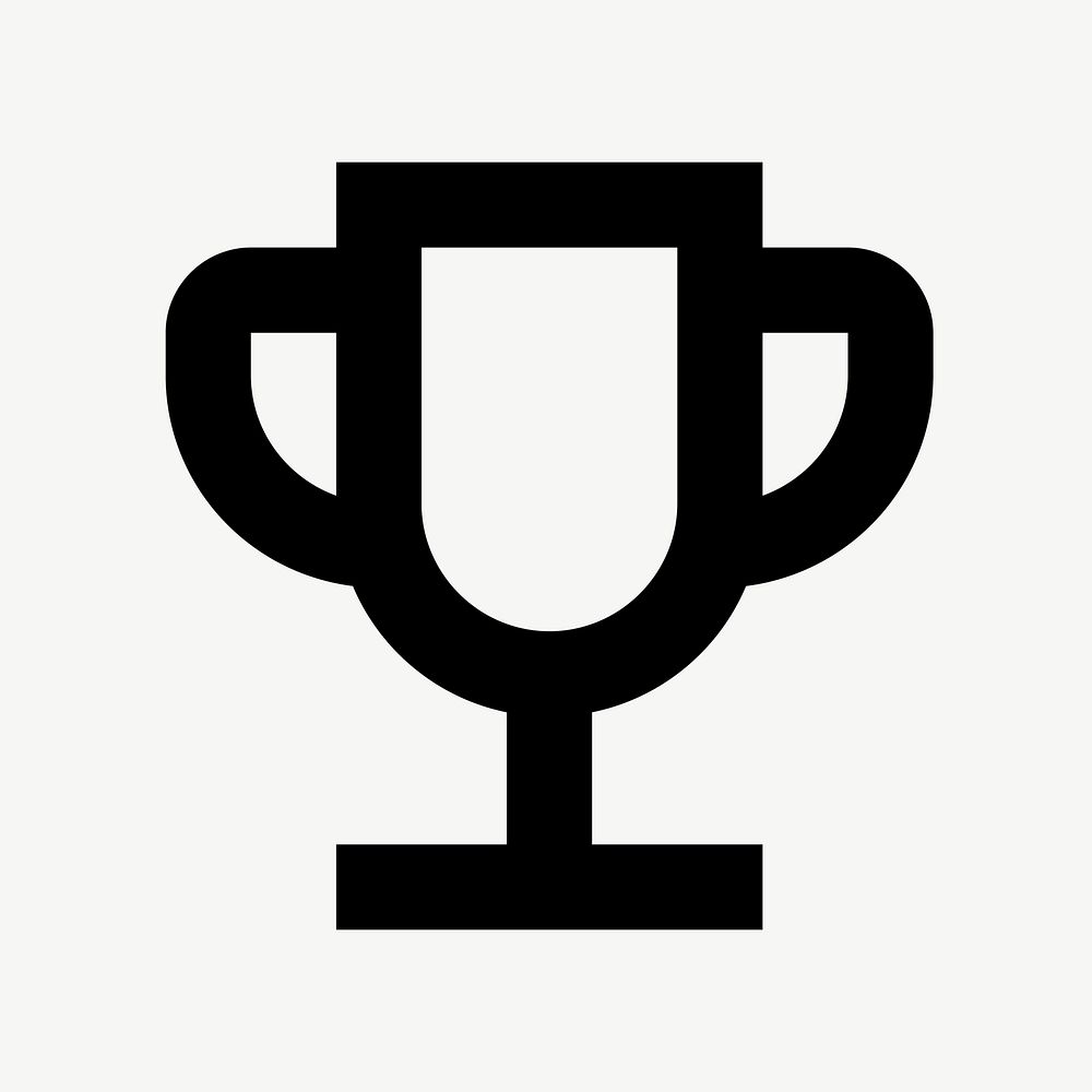 Trophy flat icon psd