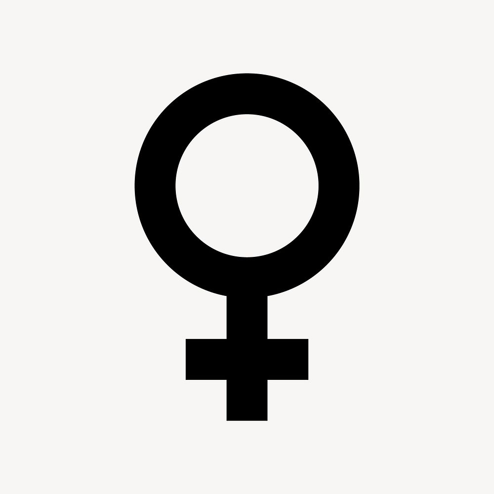 Female flat icon vector
