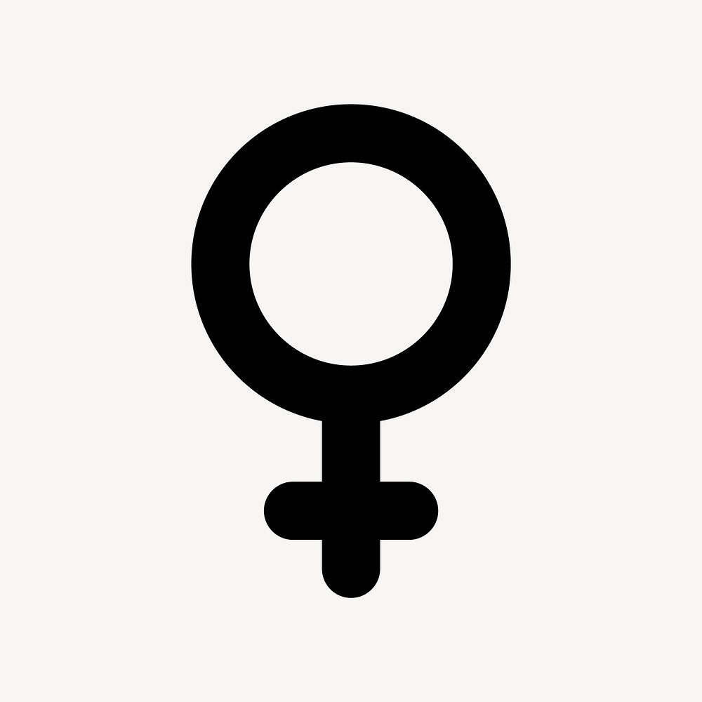 Female flat icon vector