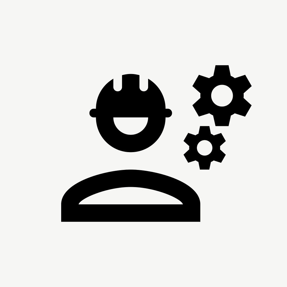 Engineer flat icon psd