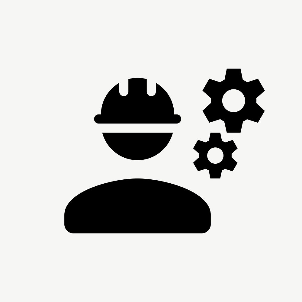 Engineer flat icon psd