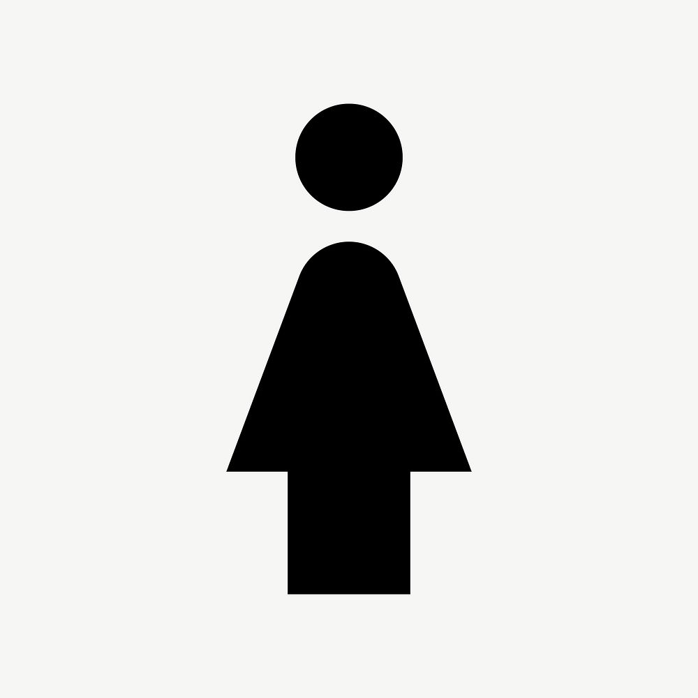 Woman flat icon psd