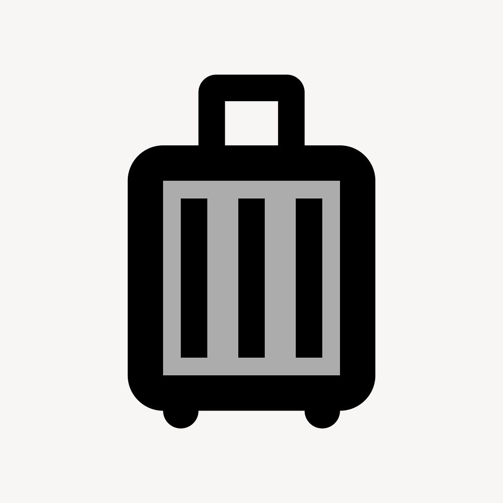 Luggage flat icon vector