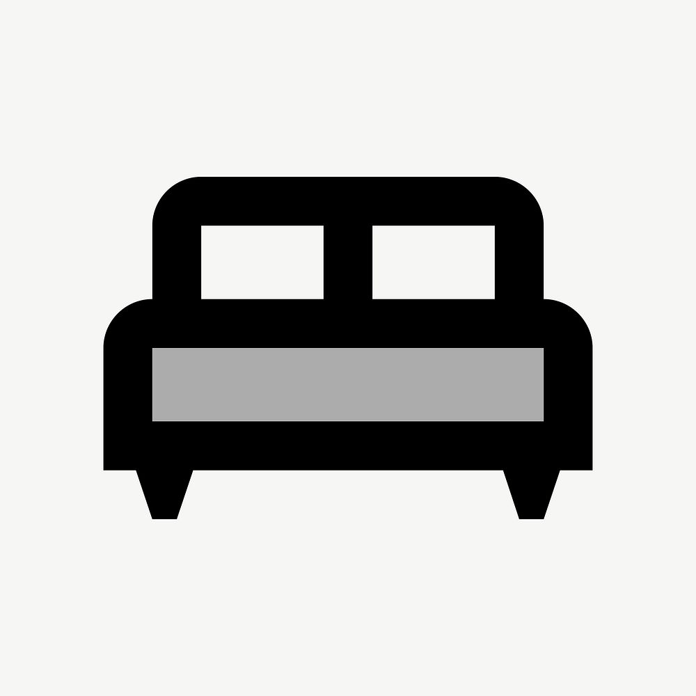 Bed flat icon psd