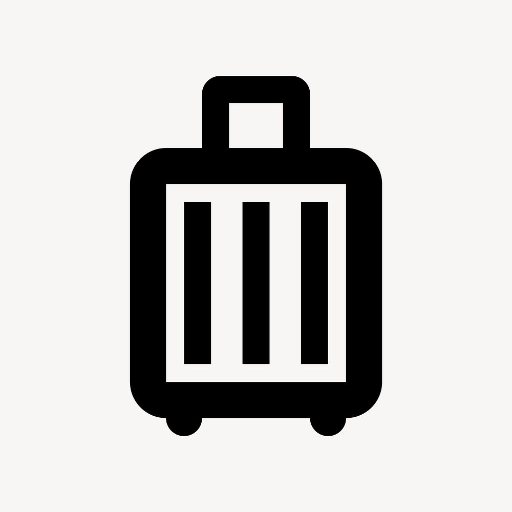 Luggage flat icon vector