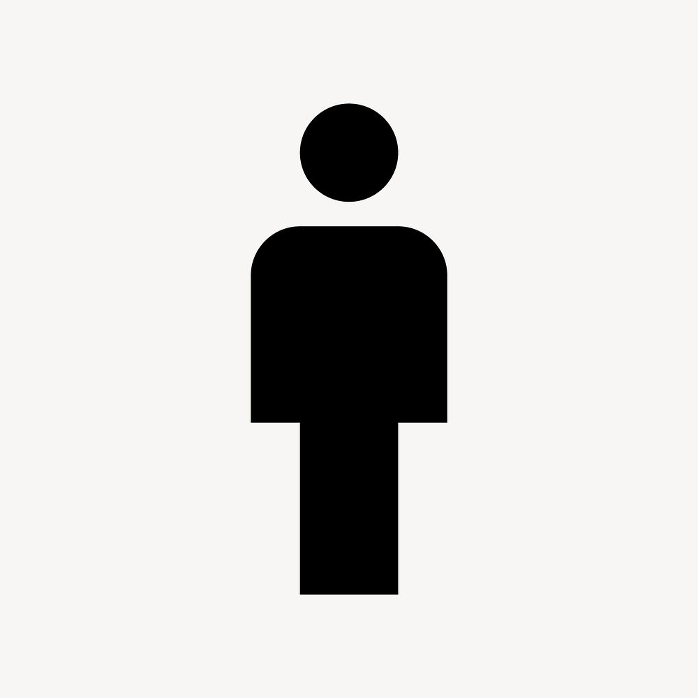 Man flat icon vector