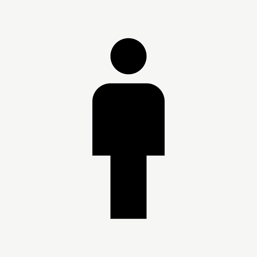 Man flat icon psd